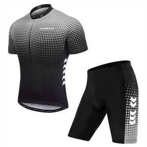 High Quality Custom Sports Fitness Style Solid Color Quick -dry Cycling suit（Top+short）Cycl52365