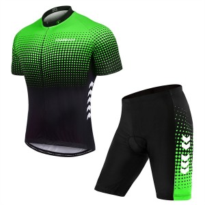 High Quality Custom Sports Fitness Style Solid Color Quick -dry Cycling suit（Top+short）Cycl52365
