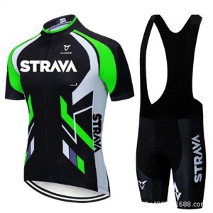 High Quality Custom Sports Fitness Style Solid Color Quick -dry Cycling suit(Top+short)Cycl58956