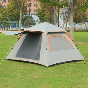 Outdoor camping tent company group built automatic fast open tent mountaineering watch the sunrise sunscreen breathable camping tent Model NO. CP-786